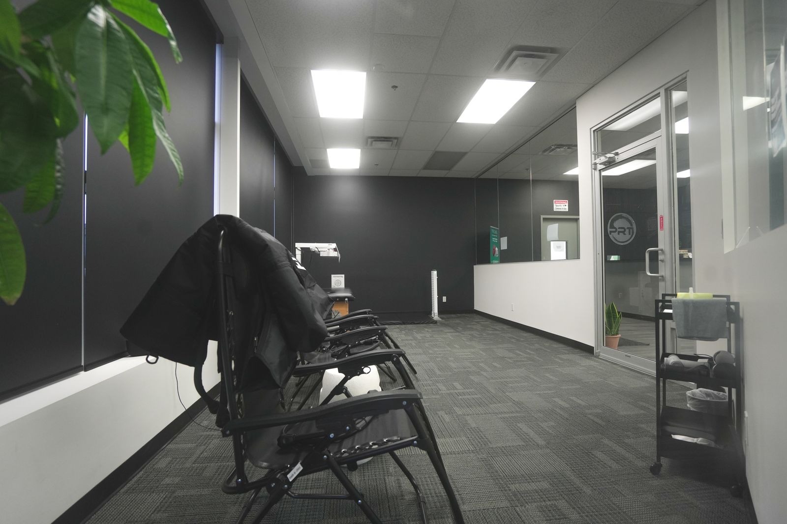 The Recovery Room at PRT East York: dedicated recovery space with private recliners and ambient lighting